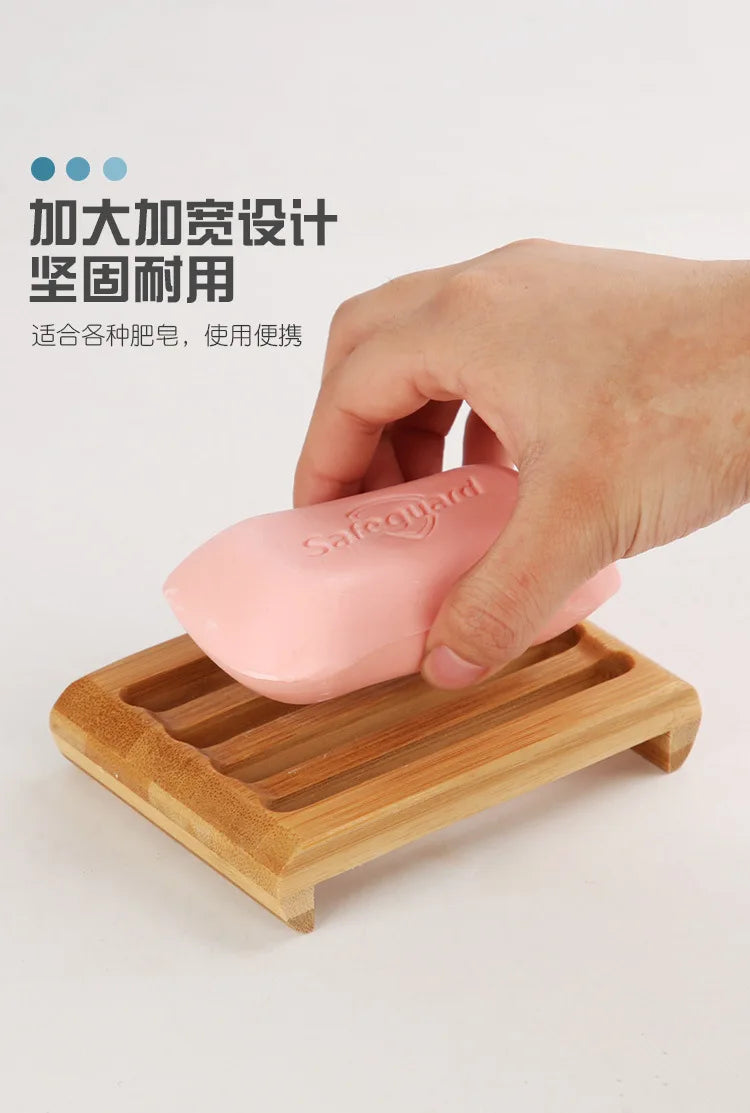 Creative soap box bamboo soap rack new vintage hand soap holder wooden soap holder