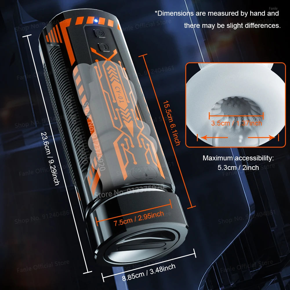 Automatic Telescopic Male Masturbator Cup Sucking Vibrating Masturbation Machine Vagina Pusssy Blowjob Sex Toys for Men Goods 18