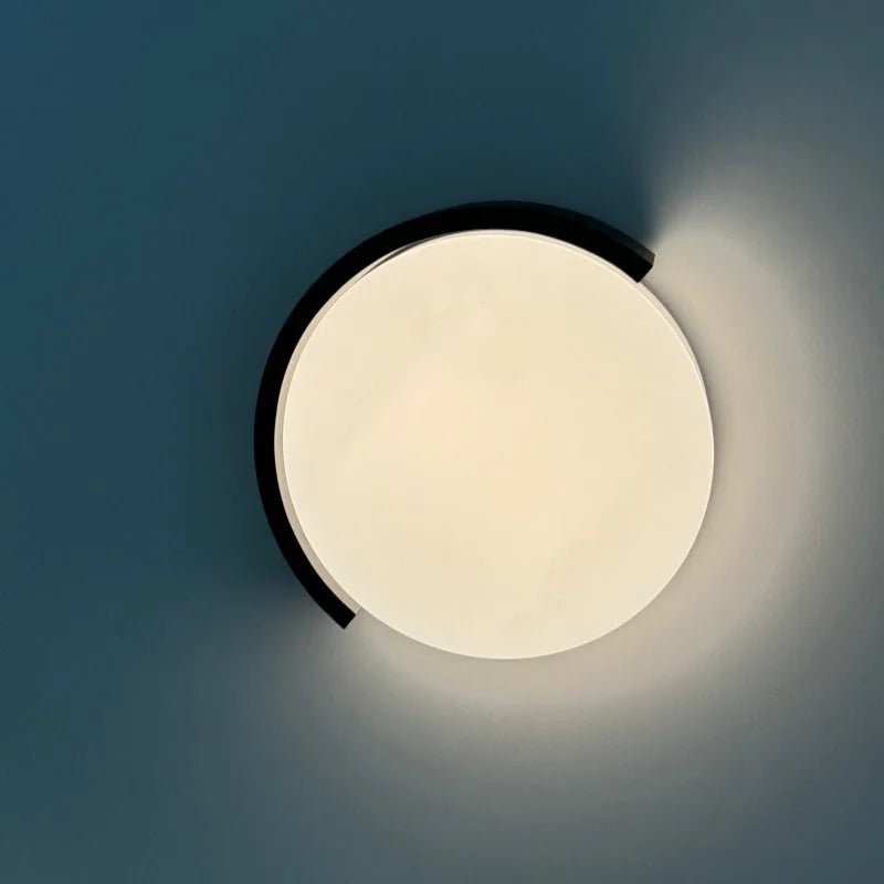 Modern Led Minimalist Nordic Black And White Room Main Light Living Room Circular Ceiling Light New Home Appliance Light Fixture