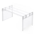 [Kitchen Storage] Clear Expandable Cabinet Organizer, Spice & Dish Divider, Multi-Scene Use For Kitchen & Bathroom