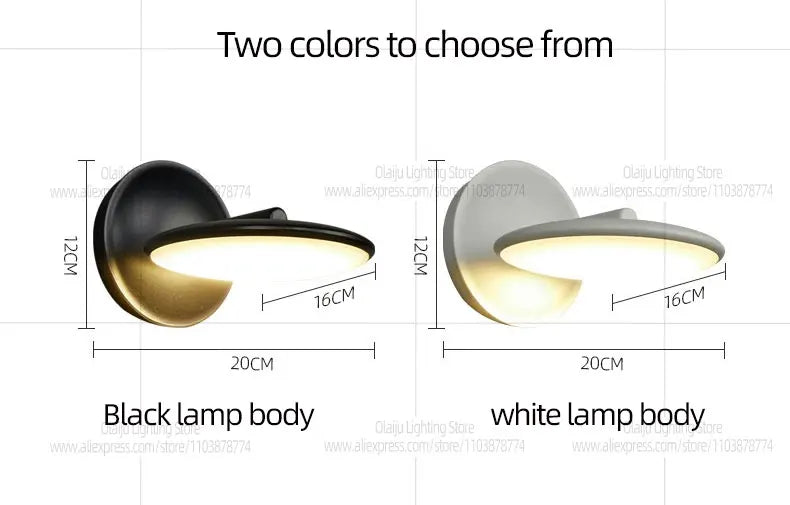 Modern Designer LED Waterproof Wall Light Minimalist Outdoor Balcony Porch Light IP65 Park Wall light Bedroom Bedside Light