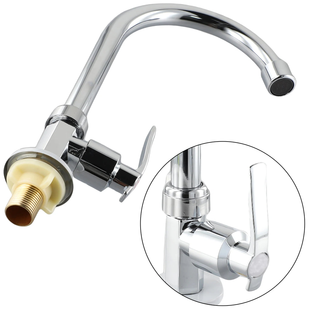Kitchen Faucet Stainless Steel Tall Kitchen Faucet Mixer Sink Faucet Pull Out Spray Single Handle Swivel Spout Mixer Tap