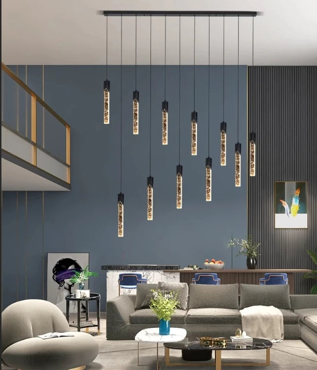 Modern Pendant Light Fixtures Crystal Led Bar Hanging Bedside Lamps Living Room Bedroom Indoor Lighting Creative Home Decor Bar