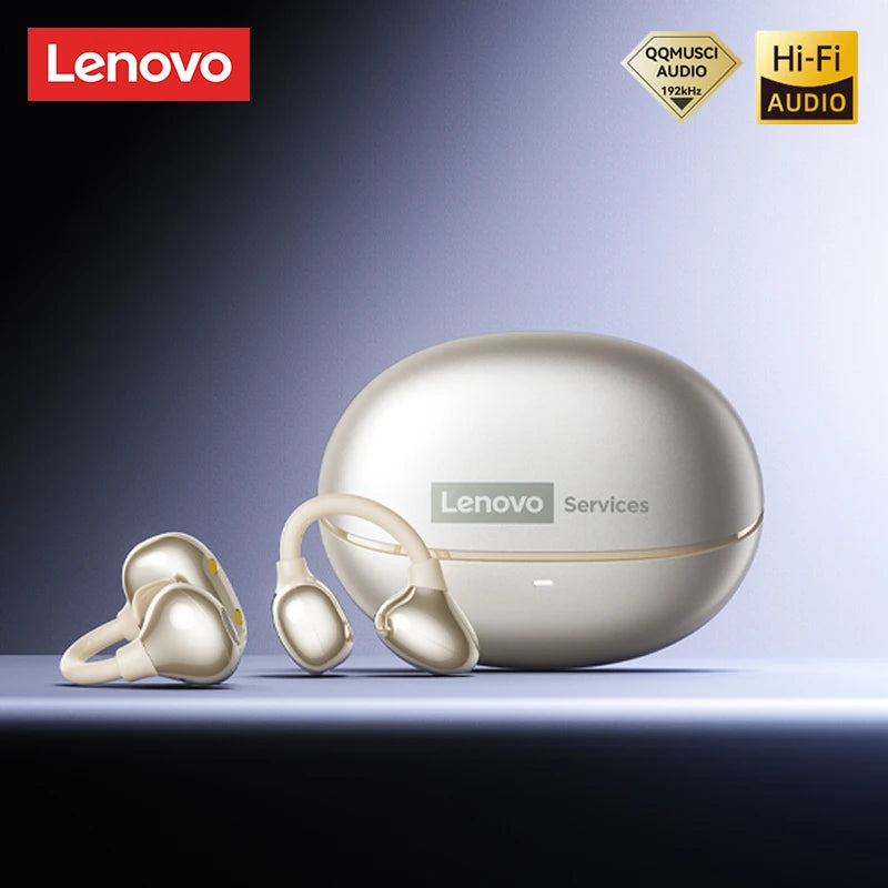 Lenovo RS106 OWS Ear Clip Bluetooth 6.0 Earphones Stereo Sound Sports Music Wireless Headphones Low Latency HD Call Earbuds New