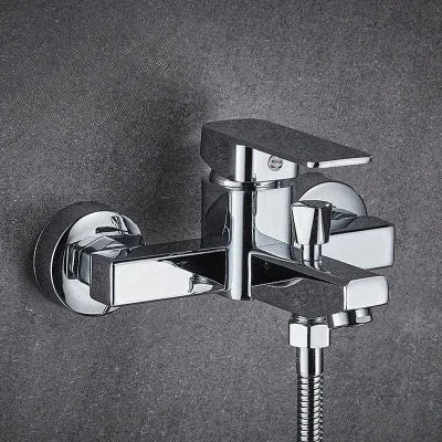 Shower Faucet Wall Mounted Bathroom Bathtub Faucets Shower Set Single Handle Hot and Cold Mixing Valve Tap Shower Accessories
