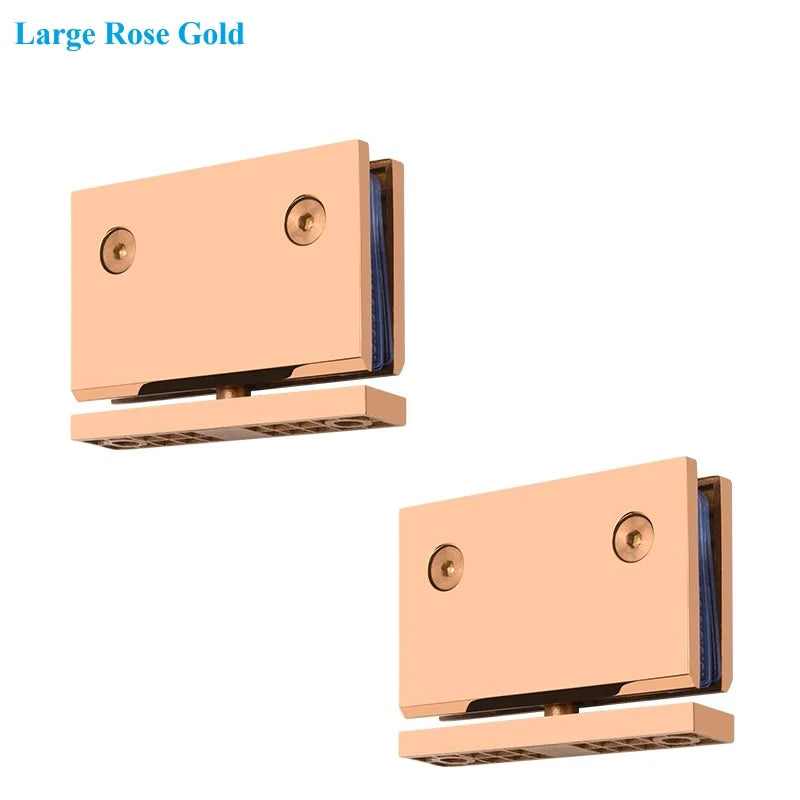 1Pair SUS304 Framless Glass Door Pivot Hinge For Shower Enclosure Commercial Entry Cubicle