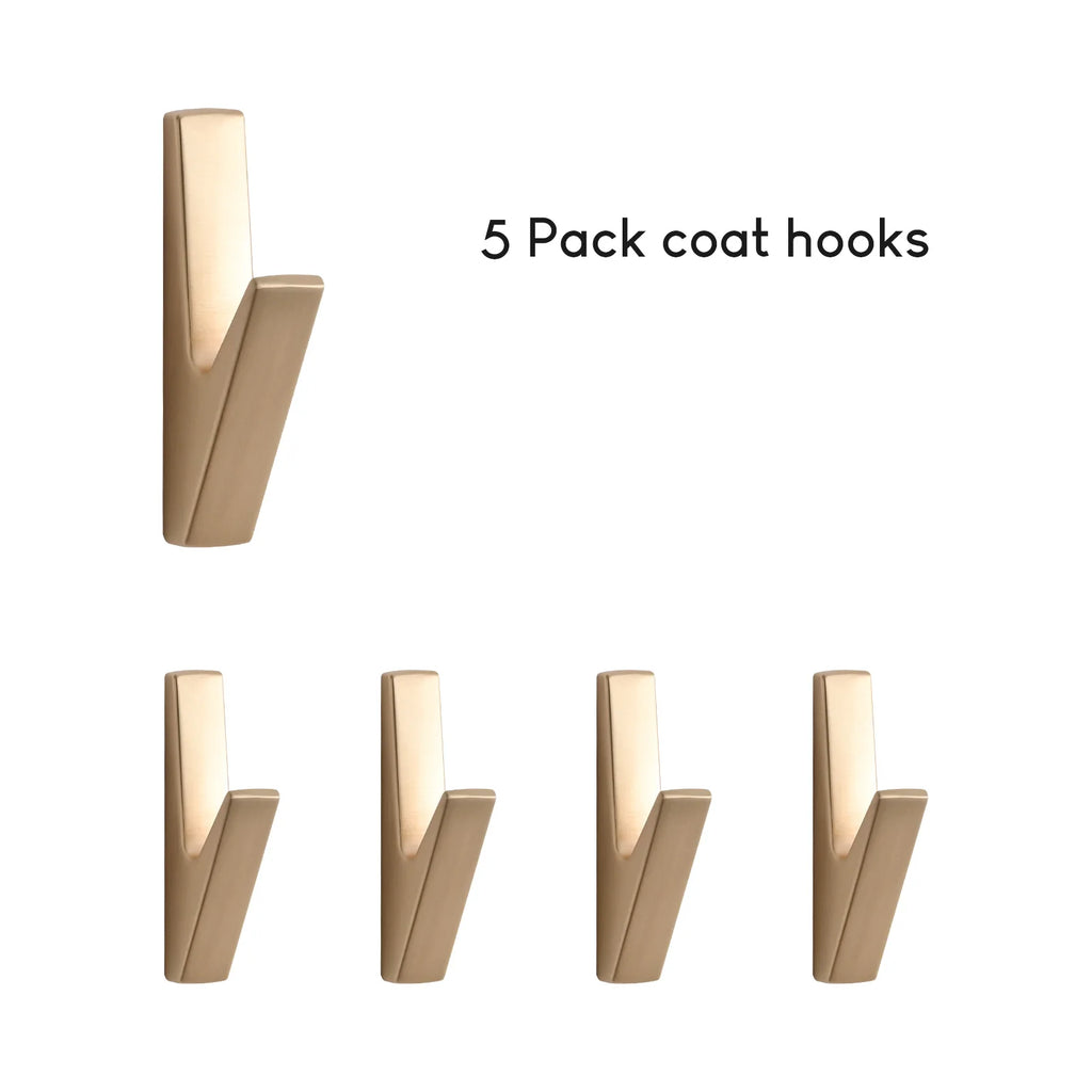 SARIHOSY 1/5Pcs Towel Hooks Matte Wall Hook for Home Decorative Hook Bathroom Accessories Wall Hooks Wholesale