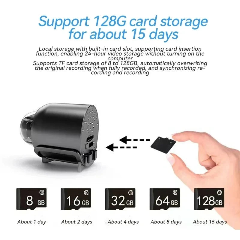 Wireless Camera 4K Surveillance Security Video Cam Night Vision Motion Detect Camcorder Mini Cam Monitor Smart Home 2026 New