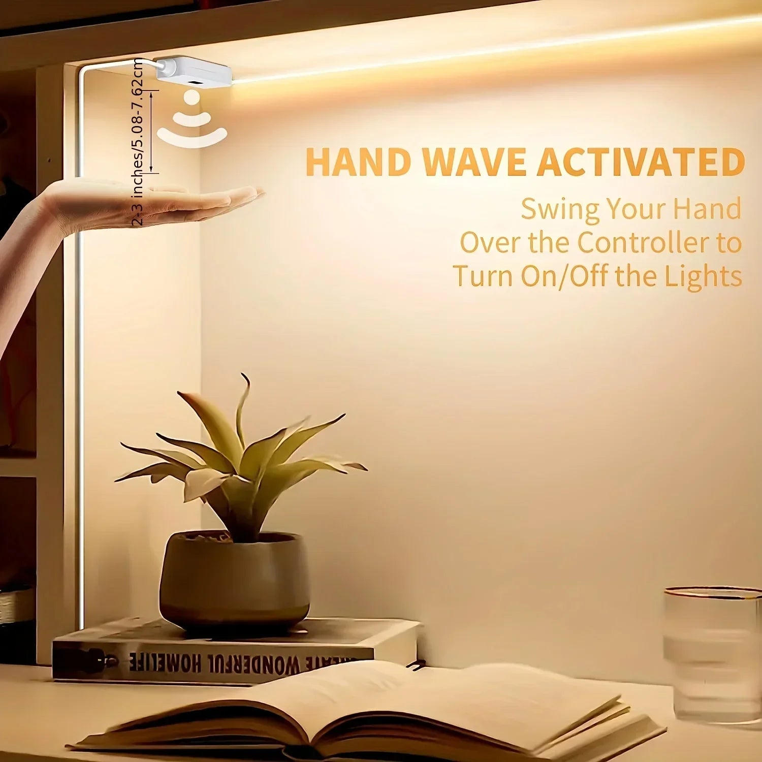 5V LED Light Strip Smart Dimmer Gesture Sensor Switch Control Easy to install Suitable For Living Room,Cupboard,Bedroom Lighting