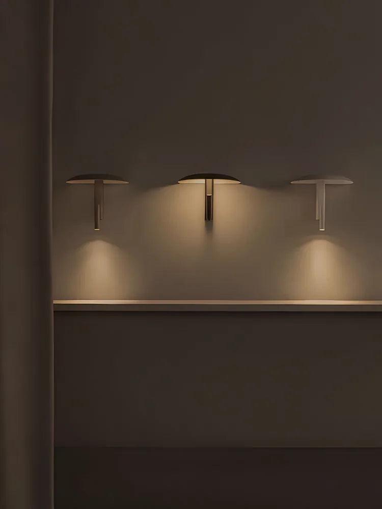 New Style Black Orange Beige Metal Wall Light With Switch 3000K Mushroom Bedroom Dining Room Shop LED Rotatable Dropshipping