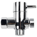3 Way Shower Head Diverter Valve G1/2 Three Function Switch Adapter Connector Head Faucet Bathroom Accessories 3 Way Shower Head