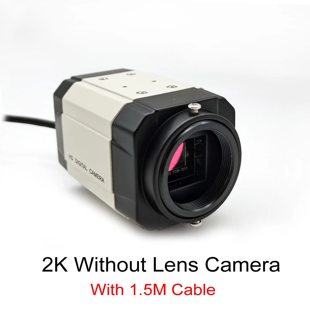 Industrial 4K 30fps CCD IMX415 HD USB Webcam 2K F5253 Sensor PC Video Usb Camera UVC OTG With 3MP 5-50mm Varifocal Zoom Lens
