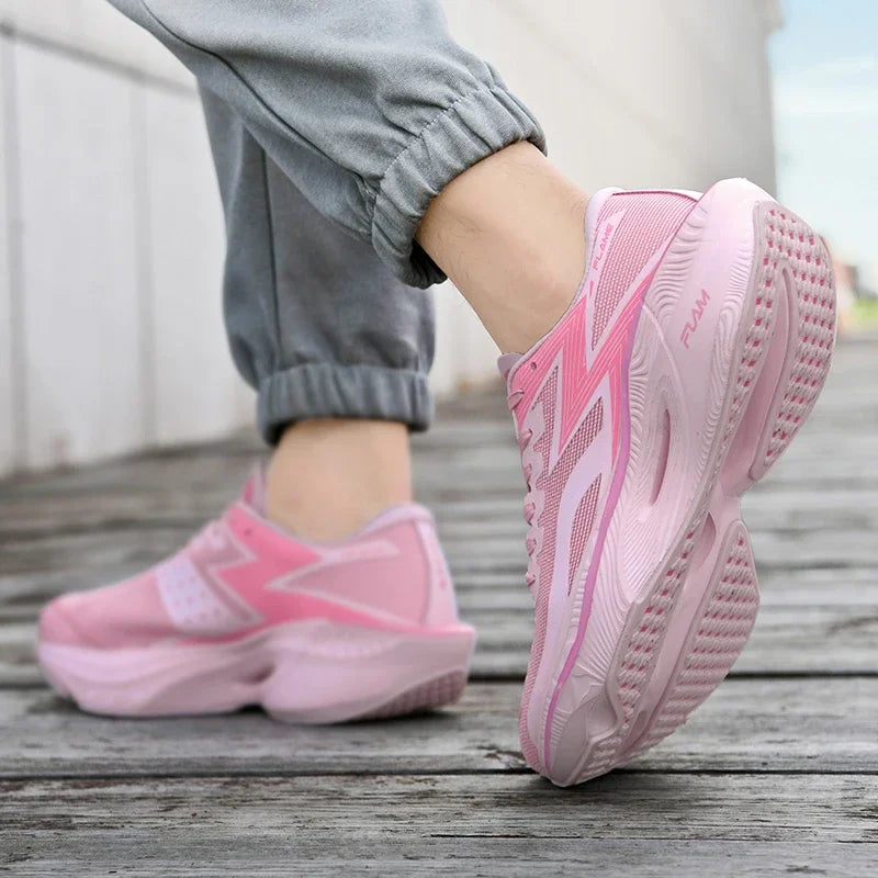 Running Shoes Carbon Board Speciality Marathon Men Sports Breathable Lightweight Women's Comfortable Athletic Nonskid Sneakers