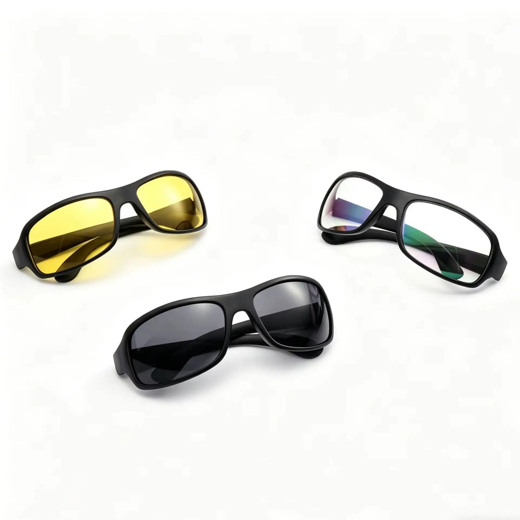 Driving Glasses Men and Women Anti-highlights Night Vision Goggles Anti-wind Sand Riding Sunglasses Sports Sunglasses