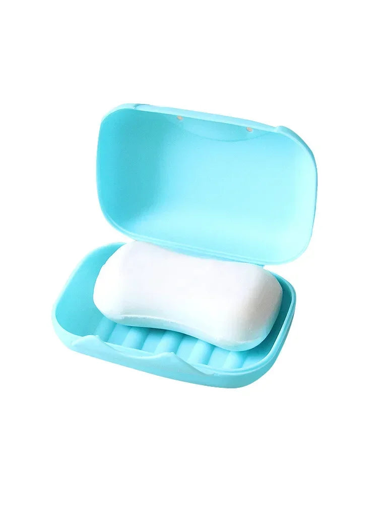 Plastic Travel Soap Box Dish Plate Case Case Holder Container Wash Shower Home Shower Bathroom Sealed Soap Case