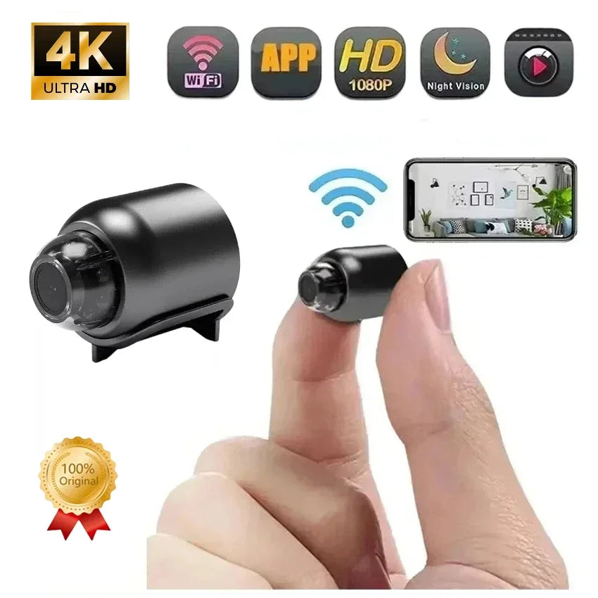 Night Vision Motion Detect Camcorder Mini 4K Camera Wireless Surveillance Security Video Cam Monitor Smart Safe Home No Memory C