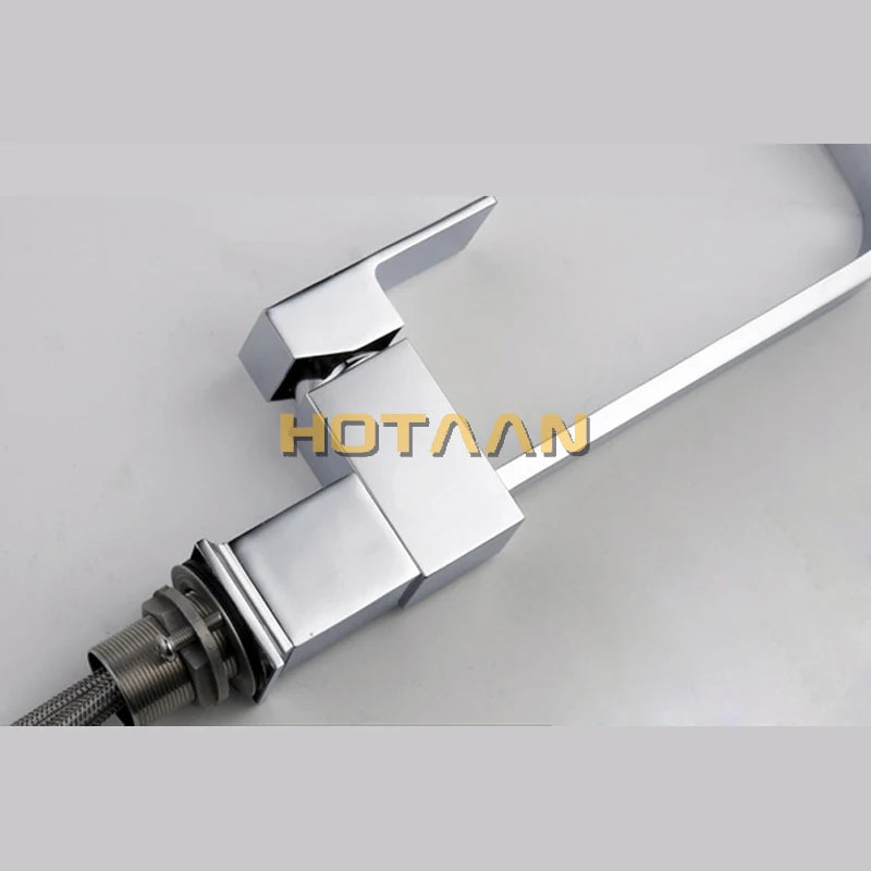 . Kitchen faucet Brass kitchen sink tap ,kitchen mixer,square swivel Kitchen Faucets, torneira YT-6004