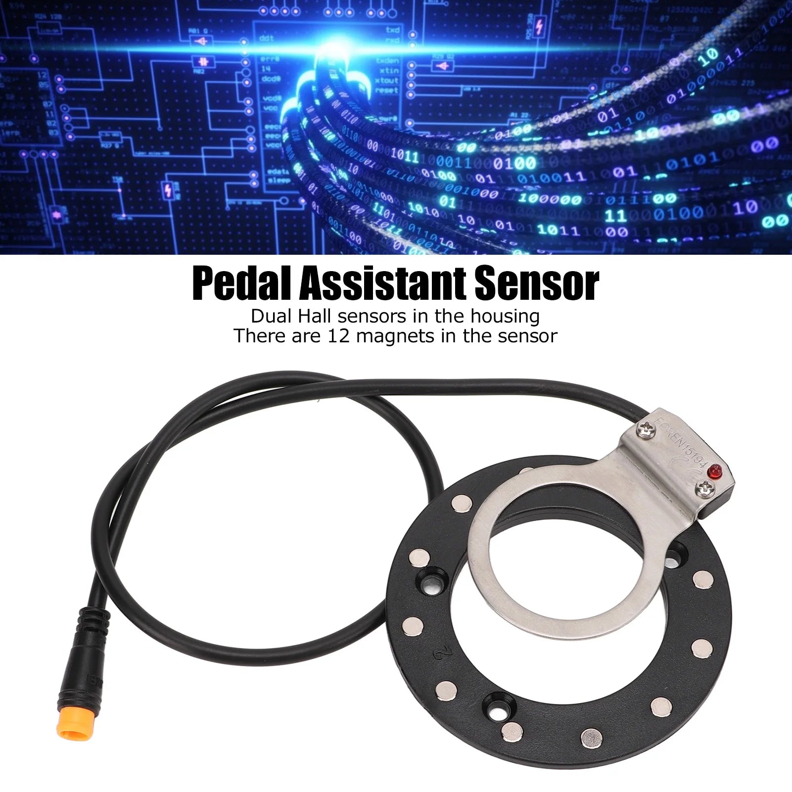 Electric  Assist Sensor Electric  Pedal Assistant Sensor High Sensitivity Easy Installation for Electric Bikes