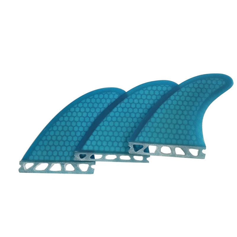 Surfboard Large Fins Tri Set UPSURF FUTURE Fins G7 Blue Honeycomb Short Board Fins 3 Pcs/set Fibreglass Quilhas Azul Surfing Fin
