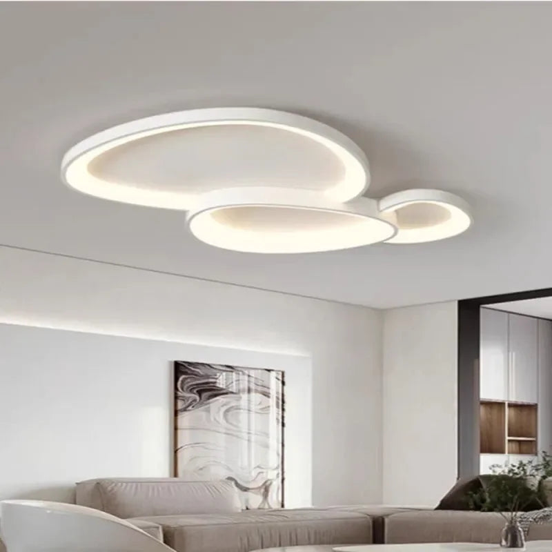 Modern Round LED Ceiling Light with Adjustable Brightness for Living Room Bedroom Dining Room Home Decor Lusters Luminaires