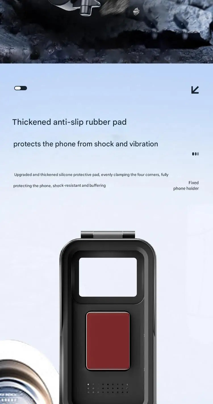 Three Proof Car Phone Holder Waterproof Dustproof Anti-Fall for Motorcycles Electric Bikes Bicycles - Secure Mounting