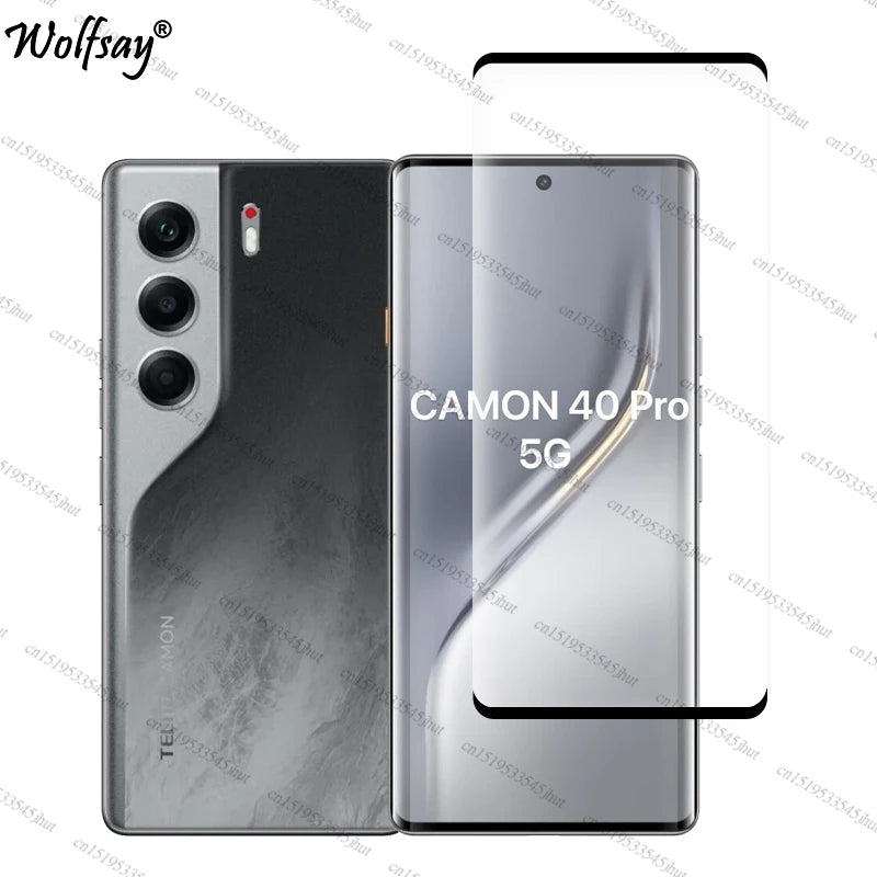 Full Cover Tempered Glass For Tecno Camon 40 Pro Screen Protector Tecno Camon 40 Pro Camera Glass For Tecno Camon 40 Pro Glass