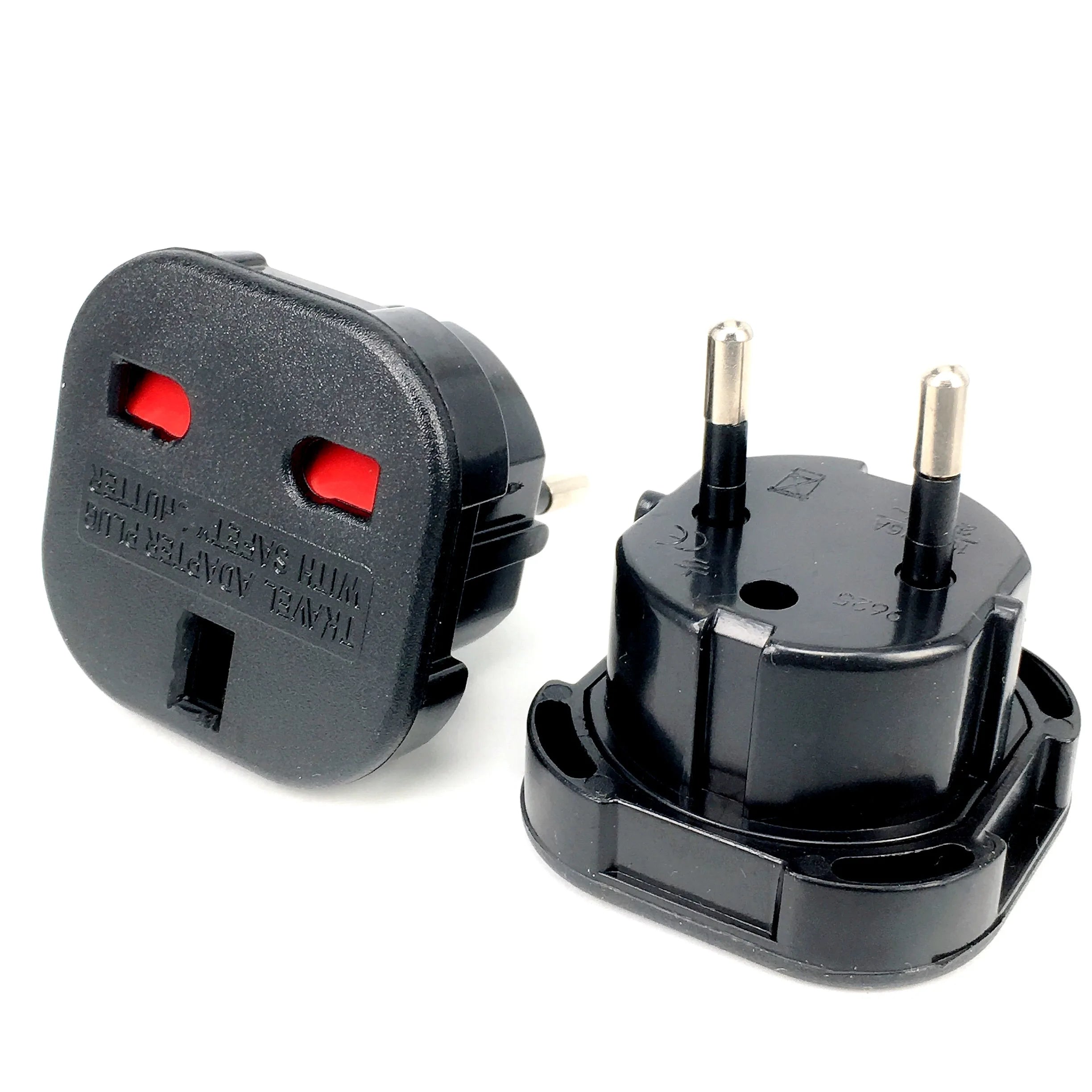 1pcs EU Eletrical Socket UK To EU Travel Plug Adapter Electrical Plug Converter Outlet British UK AC Power Cable Charger Socket