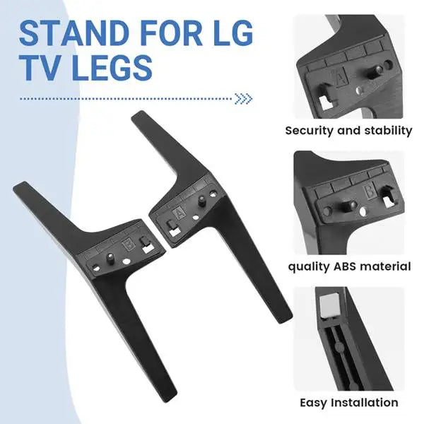 TV Stand for LG TV Legs Replacement TV Stand Legs for LG 49 50 55Inch TV 50UM7300AUE 50UK6300BUB 50UK6500AUA with Screw