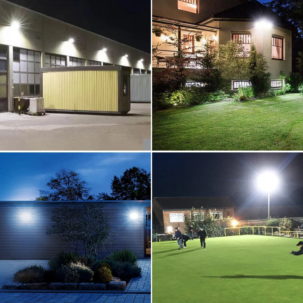 Led Floodlight Outdoor IP66 Waterproof 50W 100W 200W 300W 500W 220V Reflector LED Garden Lighting Street Lamp Wall Flood Lights
