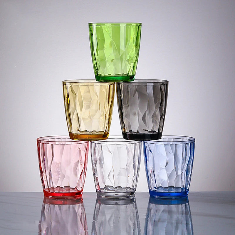 Acrylic Drinking Glasses Shatterproof Water Tumblers Unbreakable Reusable Beer Champagne Cup Dishwasher Safe For Party