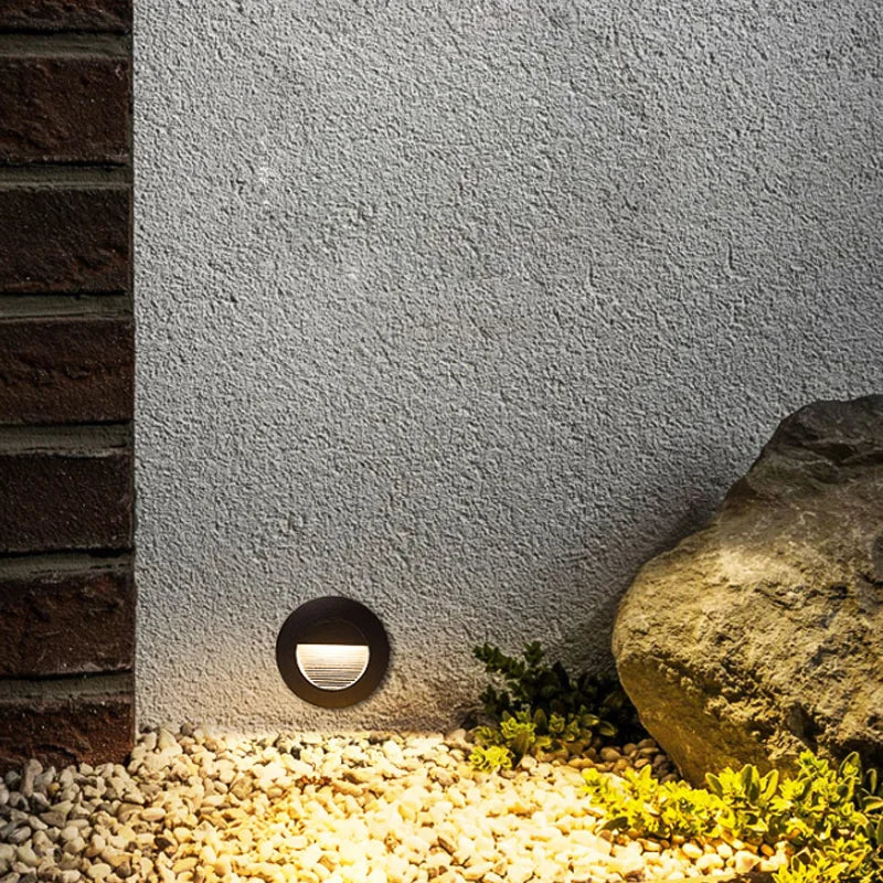 LED Stair Light 3W 5W Recessed LED Step Lamp Pathway Wall Corner Lamps AC85-265V Wall Light DC12V Outdoor Waterproof IP65
