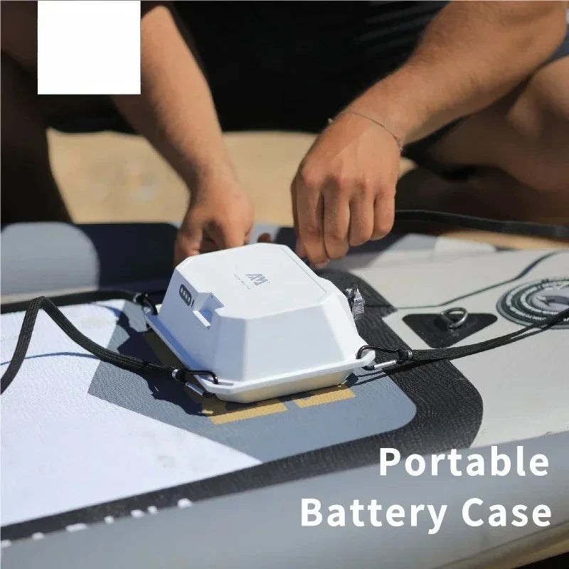 Electric SUP Motor 12V 240W, Portable Paddle Board Fin Propulsion Engine with 8.8Ah Lithium Battery for Kayak Canoe Surfboard