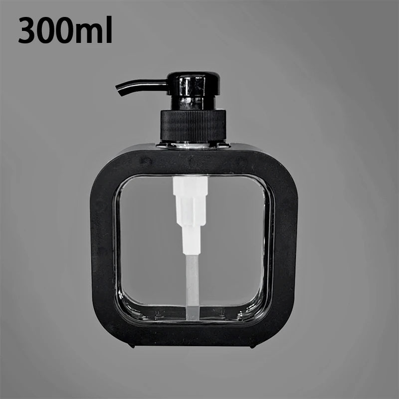 ●300/500ml Bathroom Soap Dispensers Refillable Lotion Shampoo Shower Gel Holder Portable Travel Dispenser Empty Bath Pump Bottle