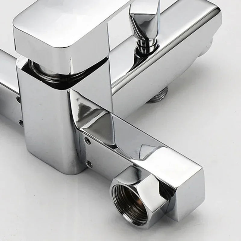 Shower Faucet Wall Mounted Bathroom Bathtub Faucets Shower Set Single Handle Hot and Cold Mixing Valve Tap Shower Accessories