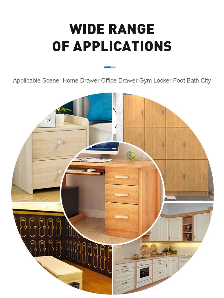 Rfid Lock Wifi Smart Rfid Lock Wifi Smart Electronic Drawer Lock White ABS non punching invisible Locks