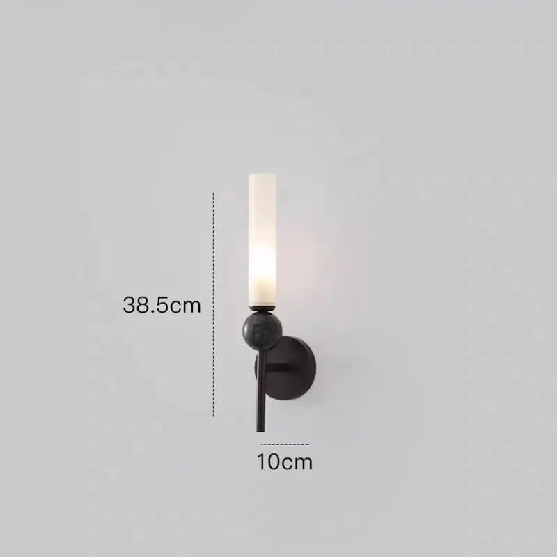 Modern modern wall lamp candle wall lamp copper base glass shade lighting decoration home for living room