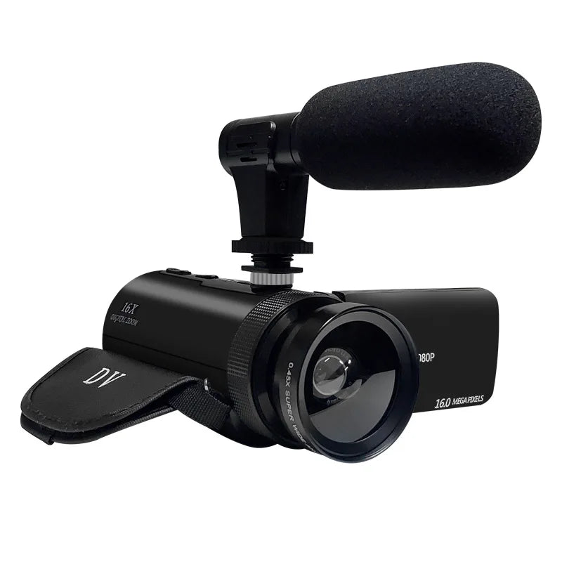1080P HD Professional Digital Video Camera With Mic 16 Million Pixels DV Audio Multifunction Anti-shaking Photographic Machine