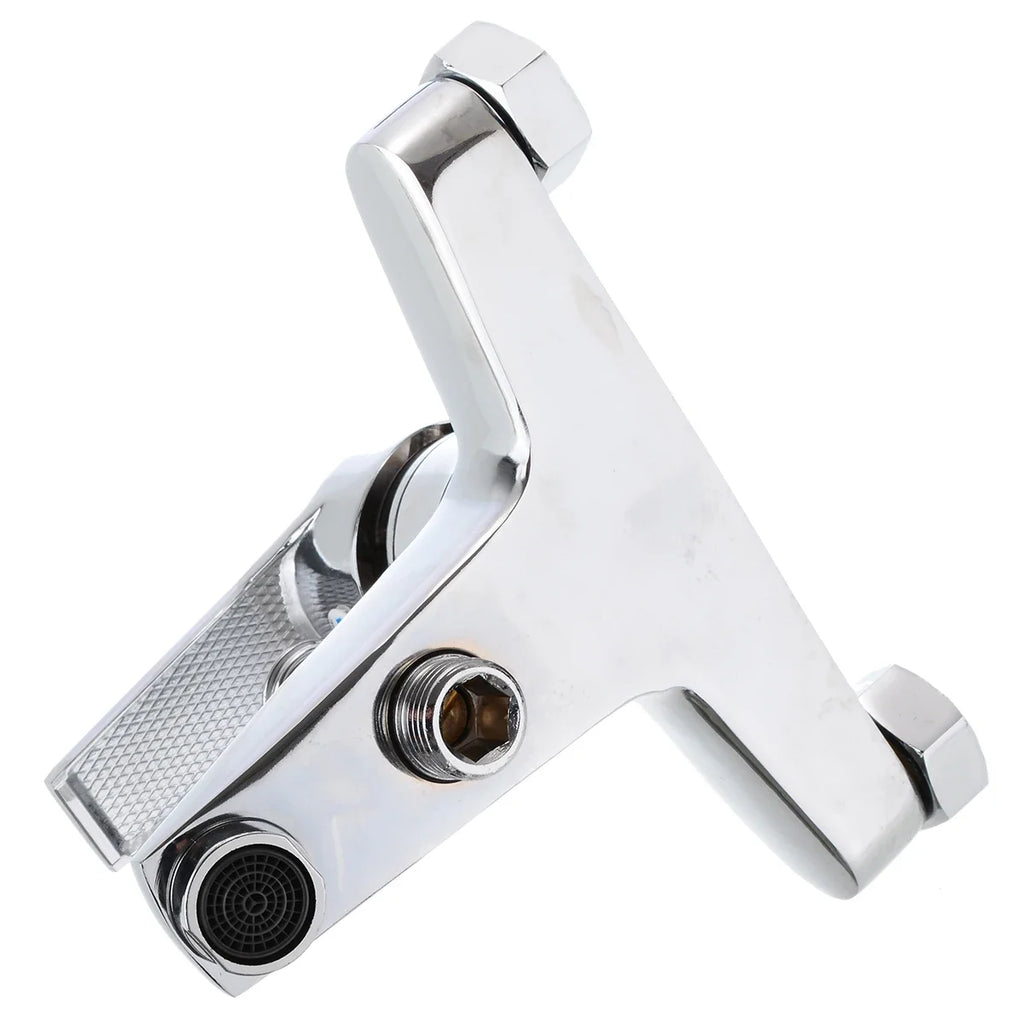 Chrome Zinc Alloy Bathroom Basin Mixer Faucet Sink Tap Wall Mounted Hot & Cold Water Mixer High Quality Faucet