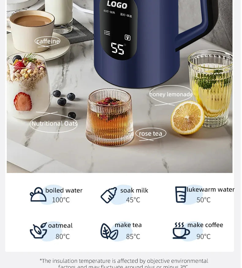 Electric Kettle Insulation Stainless Steel Automatic Power-off 3L Large-capacity Kettle
