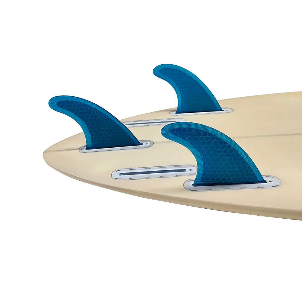 Surfboard Large Fins Tri Set UPSURF FUTURE Fins G7 Blue Honeycomb Short Board Fins 3 Pcs/set Fibreglass Quilhas Azul Surfing Fin