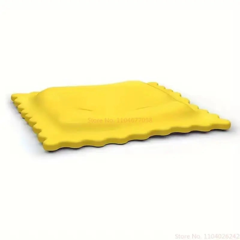 1pc Cartoon Biscuit-Shaped Soup Spoon Rest - Heat Insulating And Anti-Scalding Silicone Mat For Kitchen Gadgets