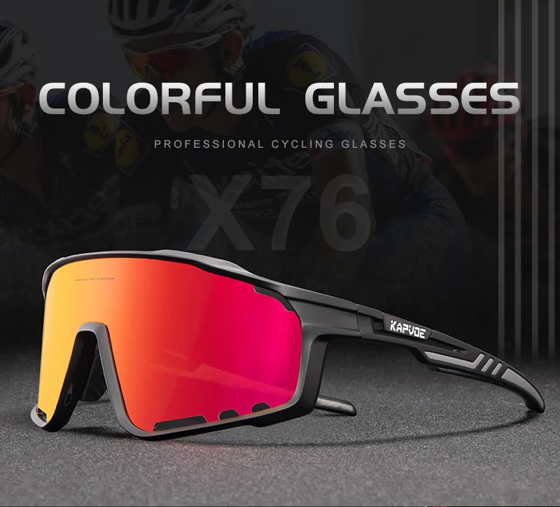 KAPVOE UV400 Cycling Glasses Men MTB Cycling Sunglasses Outdoor Sports Running Eyewear Women Road Bike Glasses