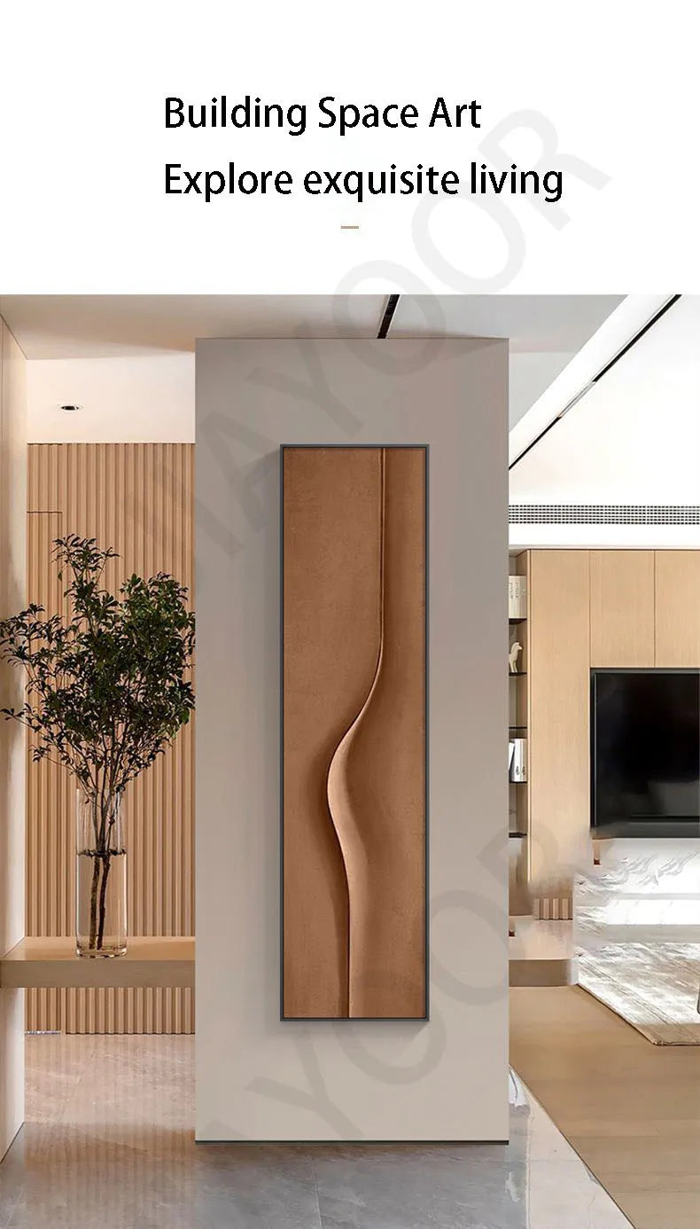 Modern Light Luxury Corridor Hanging Painting Interior Entrance Decoration  Simple Abstract Long Strip Vertical LED Wall Lamp