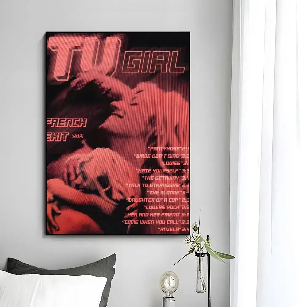 t-TV Girl Poster Wall Art Print Decorative Mural Home Decor Gift Unframed
