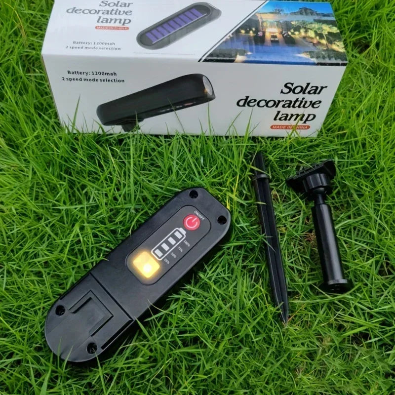 LED Solar Outdoor Courtyard Spotlights Waterproof Garden Decoration Atmosphere Lights 2modes of Tree Garden Channel Lighting