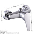 Brass Shower Faucet Mixer Valve Set with Shower Head and Hidden Switch for Bathroom Hot and Cold Water Tap  Bath