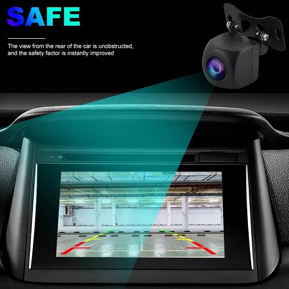 JIMIKE Car Multimedia Camera  Rear CAM Wide Angle Backup Camera HD Dashcam AHD 1080P  DVR Driving Recorder ADAS