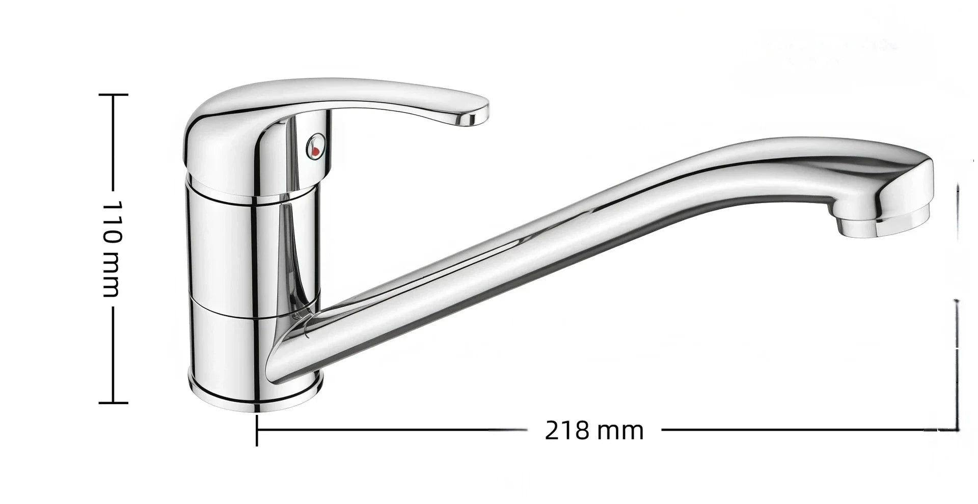Wall Mounted Chrome Bathroom Shower Faucet Single Handle Bathtub Mixer Tap Hot Cold Water Valve with G1/2 Shower Hose Connector