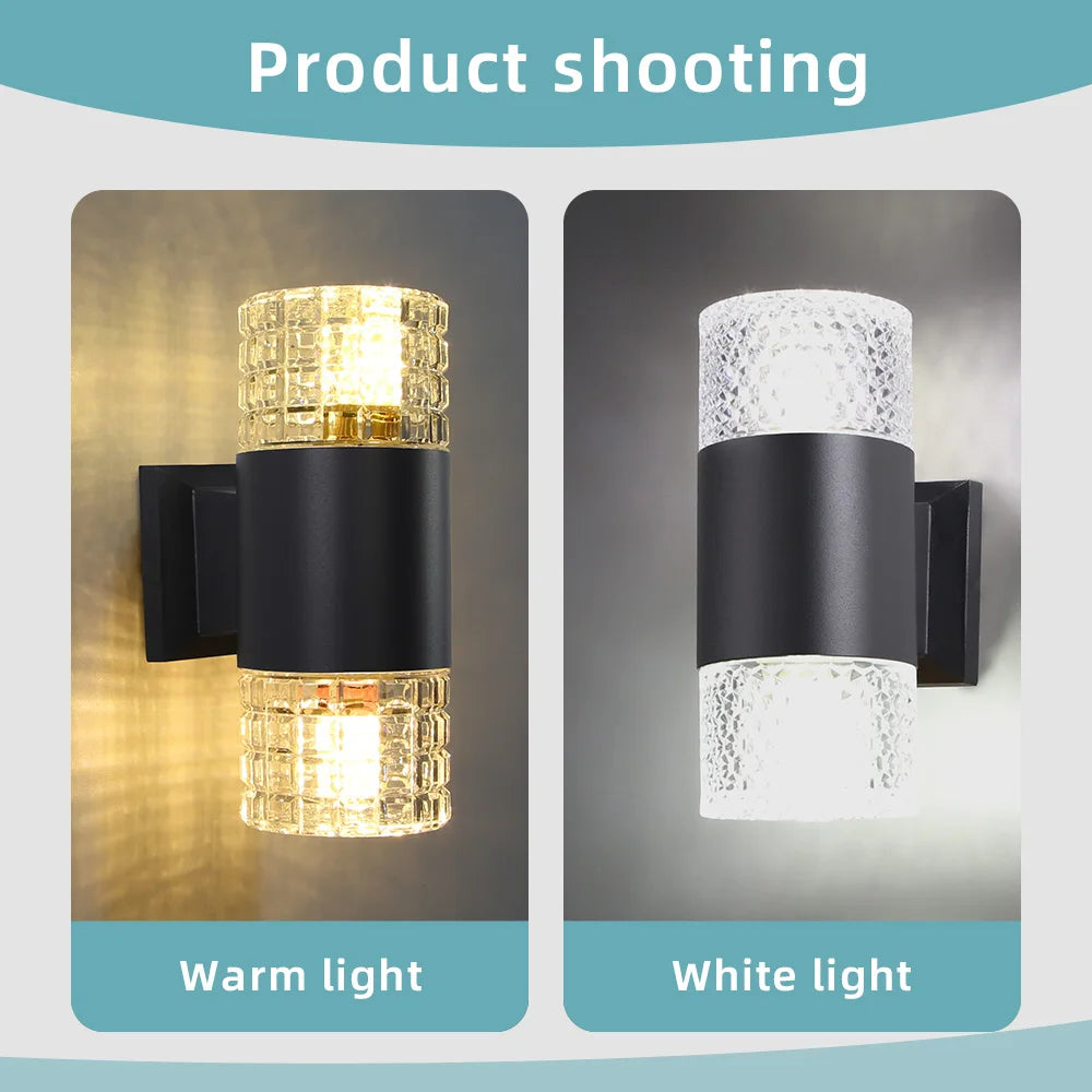 2025 NEW Wall Light Outdoor Waterproof LED E27 Bulb External Facade Decor Stairs Lights Entrance Fixture Home Decorative Wall