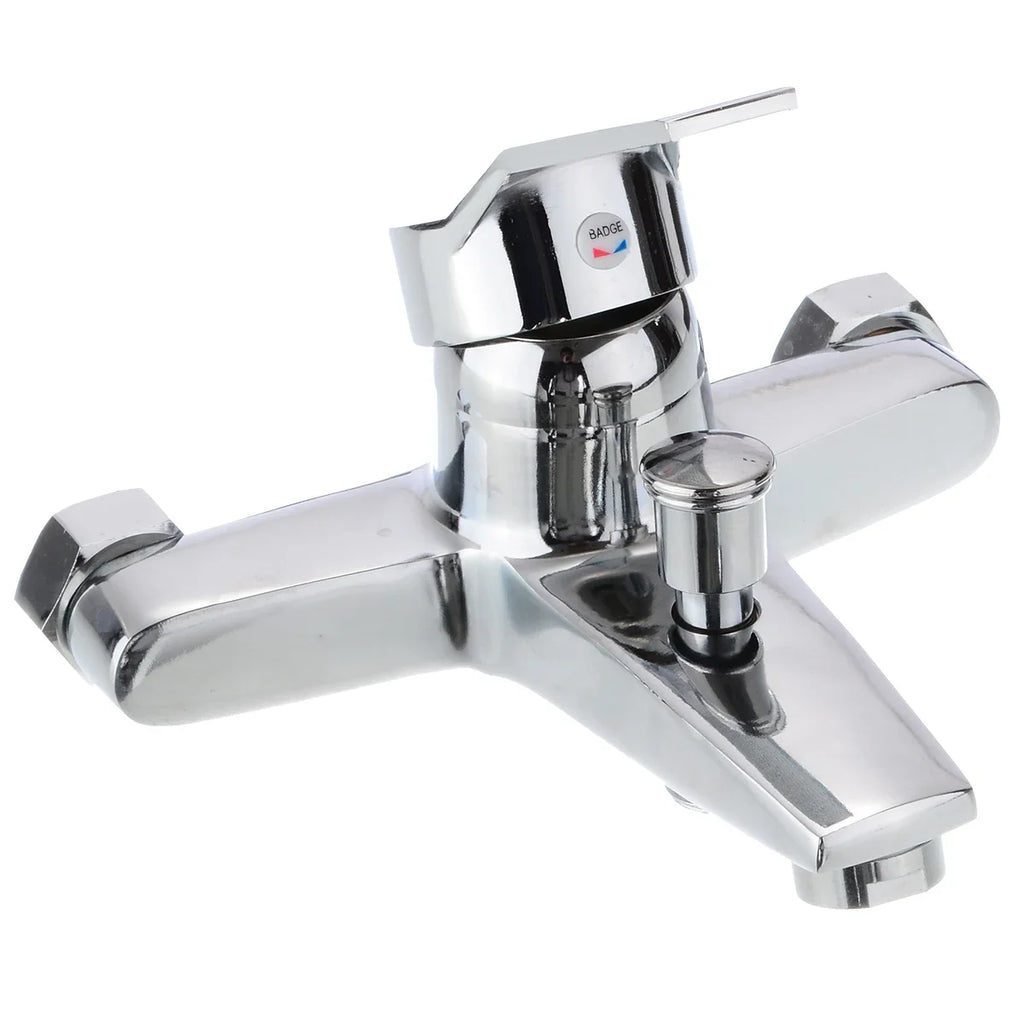 Chrome Zinc Alloy Bathroom Basin Mixer Faucet Sink Tap Wall Mounted Hot & Cold Water Mixer High Quality Faucet